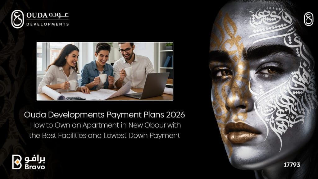 Flexible payment plans and down payment options for apartments in Canary Compound, New Obour City - Ouda Developments 2026.