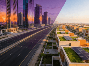مقارنة بين مشروعات شركة عوده للتطوير العقاري Ouda Developments في التجمع الخامس والعبور الجديدة.